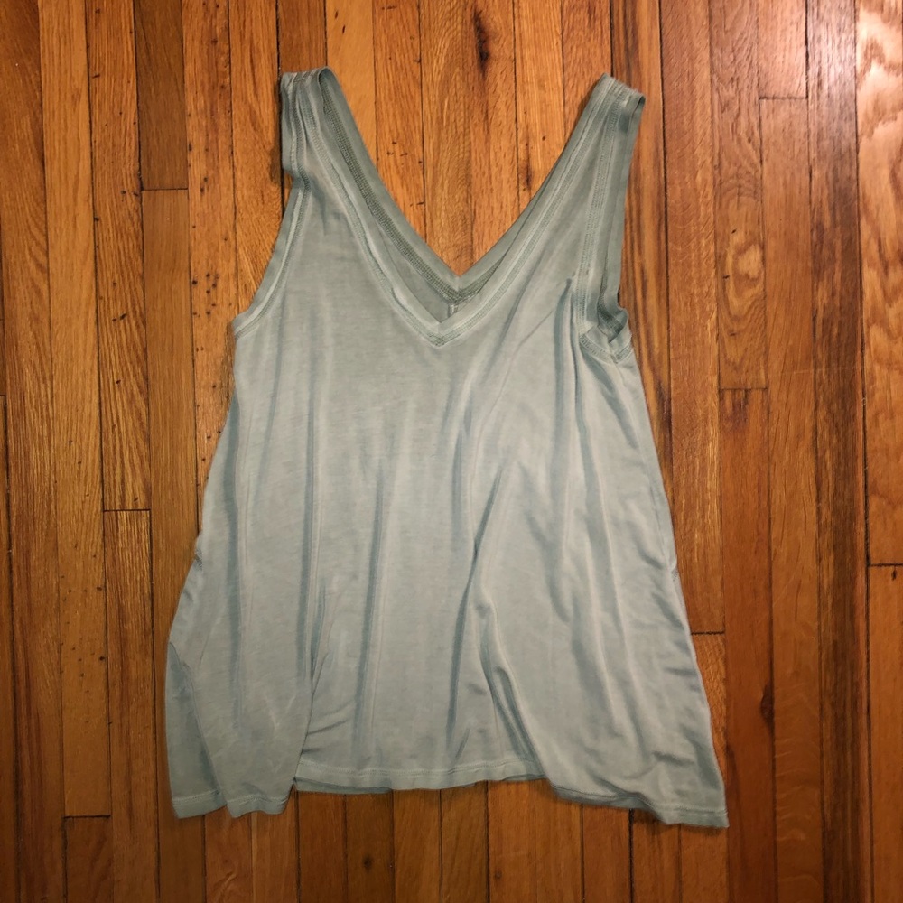 Green tank top